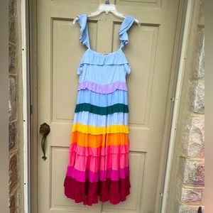 NWT Crown and Ivy flowy gauze summer dress